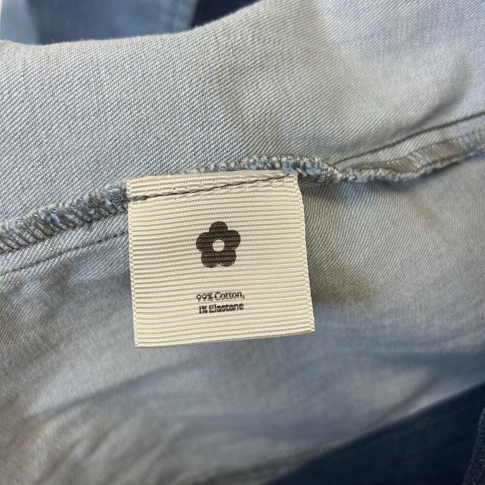 The Hippie Shake Denim 2 Tone Dress Vest Heroes Layering piece Women’s Size 4 - Picture 6 of 9